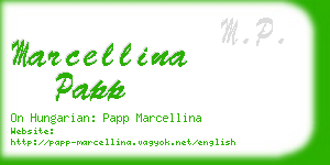 marcellina papp business card
